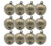 CashMuch 12Pcs 25mm Little Bell, Metal Jingle Bells, Christmas Copper Metal Clank of Bells for DIY Wind Chimes Christmas Decor Holiday Crafts
