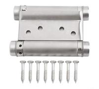 Cashmuch 1Pc Double Spring Hinge 2 Way Free Door Hinge Stainless Steel Automatic Door Closing Garage Door Hinges Fence Dedicated Hardware