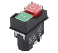 CashMuch 1pc Waterproof Push Button Electromagnetic Switch 4 Pin AC250V 16A Starter For Garden Machinery Power Tools Accessories