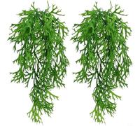 CashMuch 2 Pieces 70cm Artificial Staghorn for fern Hanging Plants, Fake Greenery for Home Office Wall Decor
