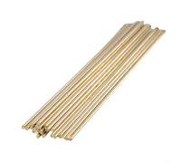 CashMuch 25 Count Brazing Rods for Oxyacetylene Torch Brass Soldering Wire DIY Metalwork Fabrication Strong Tensile Strength Clean Joints Multiple Diameters Available 250mm(3.0mm)
