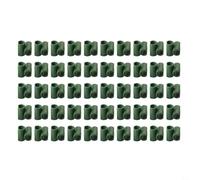 CashMuch 50 Pack Green Plastic Cane Balls for 8mm Stakes, Garden Fixing Clips for Tomato Cage Netting, Fruit Cage Connector and Climbing Plant Support in Yard and Orchard