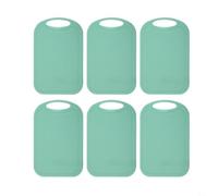 CashMuch 6Pcs Plastic For Mini Chopping Board With Juice Groove, Compact Cutting Board For Fruit Vegetable And Baby Food, Safe Pp Material Kitchen Prep Tool, Easy Clean Modern Desi(green)