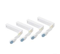 CashMuch Adjustable ABS Sheet Holder with Spring Mechanism for Quilts and Mattress Covers, Anti-Slip Fastening Clips to Prevent Quilt Movement, Set of 4(blue)