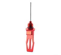CashMuch Alloy Motorcycle Dipstick Red Quick Install Oil Level Gauge(RED)
