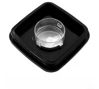CashMuch Blender Accessories for Oster Jar Bottom Bases Cap Fits Models 3111 3112 3066 3067 3093 - Black Plastic Blender Lid Replacement Parts with Sealing Gasket 7.8cm