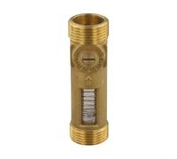 CashMuch Brass Visual Balancing Valve DN25 for HVAC Flow Control, Regulating Ball Valve with Adjustable Scale 4-15L/m or 8-30L/m, Double Threaded Water Sensor for Heating and Cooling System(8-30L/m)