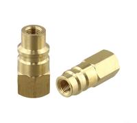 CashMuch Car Air Conditioning for r1234yf to R134A Quick Coupler Adapter Low Side High Side Hose Fitting for AC Charging Conversion Kit Bronze