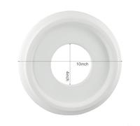 CashMuch Ceiling Rose Round Ceiling Medallion PU Decorative Light Fixture Cover Plate 25cm Diameter for Home Improvement Fans and Light Fixtures