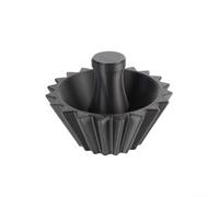 CashMuch Coffee Filter Paper Press Cone Assistant with Ribbed Design for Hand Brew Filter Cup, Compatible with Various Coffee Filters, for PLA(Black)
