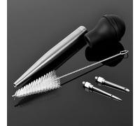 CashMuch Cooking Kitchen Chicken Turkey Poultry BBQ Food Flavour Baster Syringe Tube Pump for Cooking Metal Turkey Baster Injector