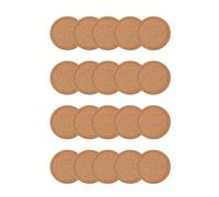 CashMuch Cork Coasters Handy Round Square Shape Dia 9Cm 10Cm Plain Natural Wine Drink Tea Coffee Coaster for Home Office Kitchen