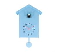 CashMuch Cuckoo Clock With Voice Call Bird, Cuckoo Sound Clock Adjustable Volume, Nighttime Beep Silence for Wall Art In Living Room Kitchen Office Decoration (Blue)