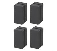 CashMuch Curtain Weight Magnets for Wind Resistance, Compatible with Curtains Tablecloths Flags Bath Linings, Compact Home Outdoor Decoration Solution, 4 Pairs(Black)