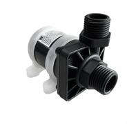 CashMuch DC 24V Brushless Submersible Water Pump Vertical Thread High Flow 600-800L/H, Head 5-7M, Waterproof for Water Heaters Showers Floor Heating Pond(7m)