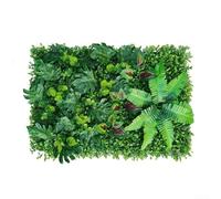 CashMuch Decorative Artificial Grass Mat, 40x60cm Plastic Green Plant Wall Panel, for Indoor Outdoor Use/Home Decor/Living Room Hotel Cafe, Easy to Install(2)