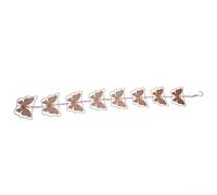 CashMuch Decorative Rain Chain with Wind Chime for Outdoor Use 1M Metal Copper Finish Functional Downspout Alternative Easy Installation Garden Decor(butterfly)