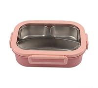 CashMuch Dishwasher Safe Steel Lunch Box 3 Compartment(Pink) | Modern vibrant shell, stylish design, school work outdoor use, practical functionality, aesthetic appeal