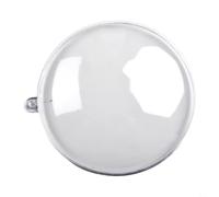 CashMuch DIY Plastic Ornament Balls, Clear Hollow Spheres for Home, Wedding, Party Display Decoration(7CM)