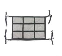 CashMuch Double Mesh Car Ceiling Cargo Net Bag with Buckles, Large Capacity Organiser for Baby Blankets, Toys and Travel Gear in Four-Handle Cars and SUVs(B)
