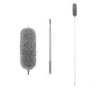 CashMuch Electrostatic Retractable Duster with Microfiber Head, Telescopic Long-Handled Cleaning Tool for High Ceilings, Fans and Household Dusting(1.4M)