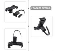 CashMuch Fixed shockproof bicycle mobile phone holder made of nylon, suitable for mountain bikes with tube diameter range 6mm to 42mm