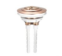 CashMuch For Dual Flush Toilet Tank Button, 100Mm Adjustable Rod, Quality Abs Cistern Push Button For Water Efficiency, Modern Design In Silver, Black, Gold Tones(Rose Gold)