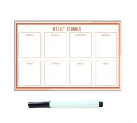 CashMuch Fridge Calendar Board Removable Weekly Planner Whiteboard Noticeboard Note Memo Board Wall Hanging Cork Wood Dry Wipe
