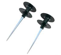 CashMuch Garden Hose Roller Guide, with Zinc Metal Ground Stake & Smooth Resin Wheel, for Flower Bed Protection|Lawn Borders Landscaping(2pcs)