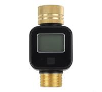 CashMuch Garden Watering Timer With Brass Inlet Valve, Ip55 Waterproof Rating, Lcd Flow Recorder Display, 2-45.5 L/Min Rate, Suitable For Outdoor Irrigation Control