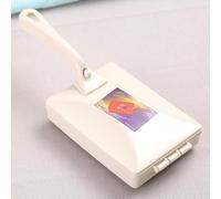 CashMuch Handheld Carpet Brush Portable Table Cleaning Brush Sweeper Pet Hair Cleaner Roller Tool for Sofa Bed Crumb Dust Removal with Collection Container(Beige)