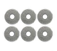 CashMuch Heavy Duty Microfiber Cleaning Cloths For Ecovacs For X5 For Omni And For X5 Pro Robots, Machine Washable Mop Pads With Reinforced Weave For Pet Hair And Dust(6pca)