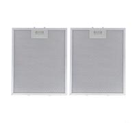 CashMuch Metal Mesh Range Hood Filters 325x340x9mm, 2 Pack Aluminum Grease Traps for Kitchen Extractor Fans, 5 Layer Filtration