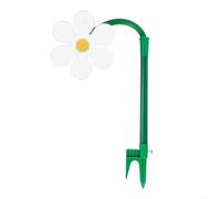 CashMuch Outdoor Sunflower Design Sprinkler With Rotating Head For Even Lawn Watering Adjustable Flow Rate Simple Installation For Garden Yard Quality Abs Plastic Long Lasting(white)