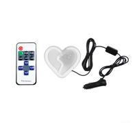 CashMuch Programmable LED Sign for Car Window - Funny Devil Eyes Light with Wireless Remote - Customisable Interior Decor for Vehicles 91x95mm(White)