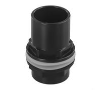 CashMuch PVC Threaded Tank Connector for Aquarium, Weld Fitting Gasket for Fish Pond Filter Pipe Inlet Outlet Wall Mount for Koi Setup(40mm)