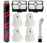 CashMuch Replacement Brush Roller Filter Kit for Shark HZ3002 HZ3000 Vacuum, Main Brush, 2 Filters, 4 Foam Felt Filters, Tool
