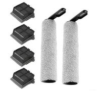 CashMuch Replacement Filter and for Roller Brush Set for Tineco iFloor 5 Breeze Vacuum Cleaner, 4 Washable Filters and for 2 Brushes