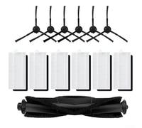 CashMuch Replacement Parts Kit for Honiture for Q6 Pro and for Laresar for L6 Pro Robot Vacuum Cleaner with Main Brush, 6 Filters and for 6 Side Brushes