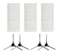 CashMuch Replacement Side Brush And Filter Set For Robzone Duoro X-Clean Robot For Vacuum Cleaner, Felt And Nylon Accessories Deep Cleaning, Suitable Pets And, Multiple Styles(A)
