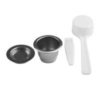 CashMuch Reusable Coffee Capsules Cup Housing for Nespresso Stainless Steel Filter Refillable Coffee Pods Capsule Coffeeware