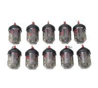 CashMuch Sturdy Plastic Cap Swim Feeder Basket For Maggots And Groundbait, Easy Fill River Block End Design Fishing Terminal Tackle For Match Anglers And Coarse Fishing Competition(10pcs)