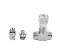 CashMuch Two-Way Throttle Valve STB-G1/4 G3/8 Series, Hydraulic Control with 08L Fitting, for Precision Flow Regulation for Industrial Pneumatics, Carbon Steel 46 GPM 5800 PSI(STB-G3/8)