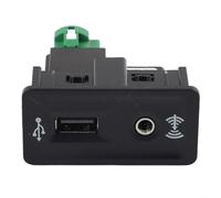 CashMuch USB AUX for media Switch 5Q0035726E For CarPlay for golf 7 MK7 2013-2020 Interface Adapter Cable Harness Black(usb+aux switch)