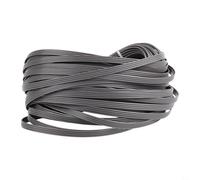 CashMuch Waterproof PE Rattan Repair Material, 120ft Flat Strip, For Outdoor Patio Furniture Weaving & Garden Chair Sofa Restoration DIY Project(gray)