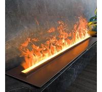 Cashwise 3D Water Vapour Electric Fireplace, Multi-Color LED Flame Effect Fireplace, Atomizing Fireplace Humidifier Automatic Water Filling, Smart App/Remote/Touch Control 120cm/47.24in