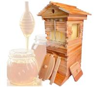 Cashwise Bee Hive Starter Kit, Self-Flowing Premium Wood Beekeeping Box with Flow Frames, Easy Assembly Beekeeping Starter Kit, Moisture-Proof & Weather-Resistant for Climate