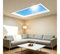 Cashwise Skylight Light, Artificial Blue Sky Lamp, False Window Light Panel, Natural Daylight Simulation, Dimmable Sunlight Panel for Bathroom, Kitchen, Living Room, Office Embedded-47 * 47 * 80cm
