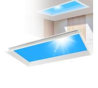 Cashwise Smart Blue Sky Lamp, Clear Sky Light with Remote Control, Sunlight Lamp, Natural Light Skylight, Simulate a Sunlight Irradiation Room, Living Room, Office Integrated-30 * 120 * 75cm