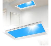 Cashwise Smart LED Blue Sky Light, Artificial Skylight with Remote Control, Dimmable 3000K-6000K Sunlight Lamp, Simulates Natural Daylight, for Windowless Room, Basement Integrated-45 * 45 * 75cm